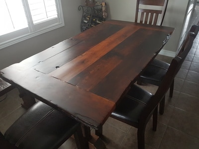 Custom dining table Stratford Ontario