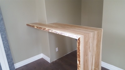Live edge bar top, live edge countertops near Kitchener, 