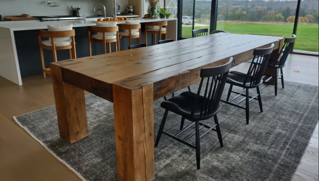 Solid Wood Furniture Kitchener, Custom Wooden Dining Room Tables