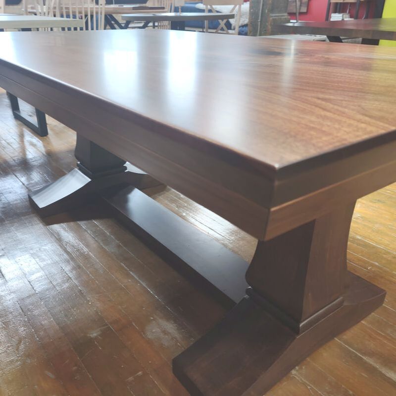St Jacobs reclaimed wood table, modern farmhouse wood table, custom wood farmhouse table