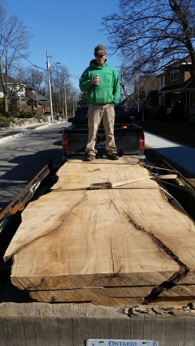 Slab tables, live edge dining table, Canadian wood dining table, slab style dining tables near Toronto,