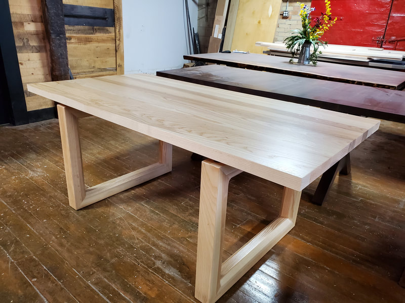Custom modern furniture, custom modern dining table, custom modern table, modern solid wood table, custom built modern dining table, modern dining tables near me, Mid-century modern dining tables, where to buy a modern dining table, local modern dining tables, custom modern wood table