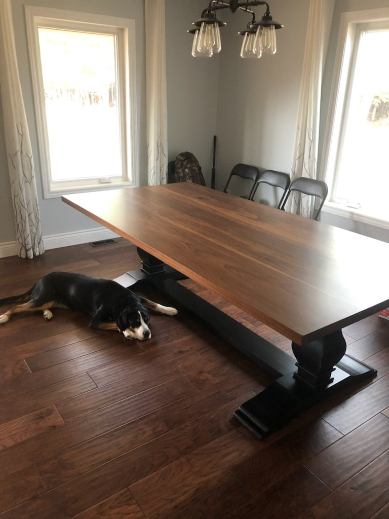 Custom modern furniture, custom modern dining table, custom modern table, modern solid wood table, custom built modern dining table, modern dining tables near me, Mid-century modern dining tables, where to buy a modern dining table, local modern dining tables, custom modern wood table