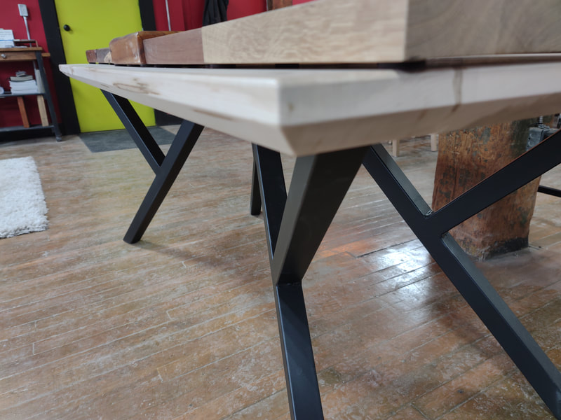 Custom modern furniture, custom modern dining table, custom modern table, modern solid wood table, custom built modern dining table, modern dining tables near me, Mid-century modern dining tables, where to buy a modern dining table, local modern dining tables, custom modern wood table