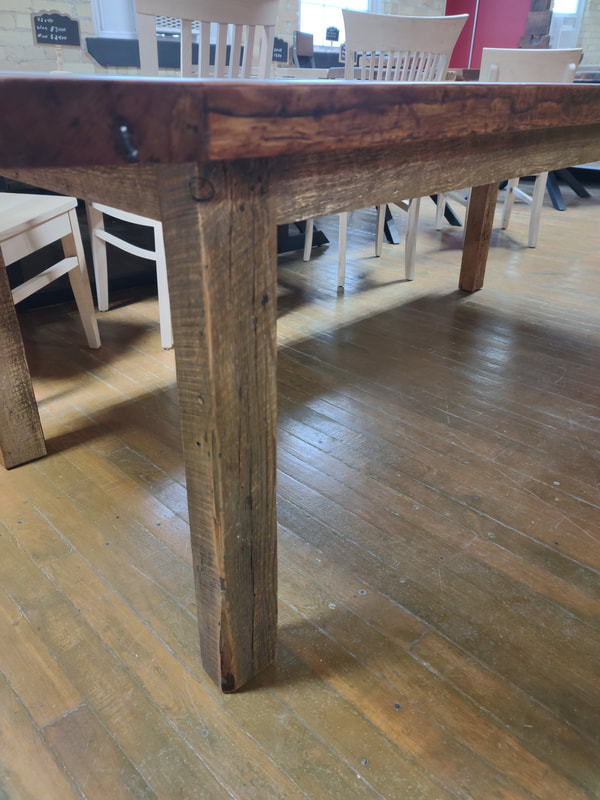 Reclaimed wood harvest table, Harvest table, reclaimed wood dining table, st jacobs market, st jacobs furniture, st jacobs furnishings, Custom furniture,  