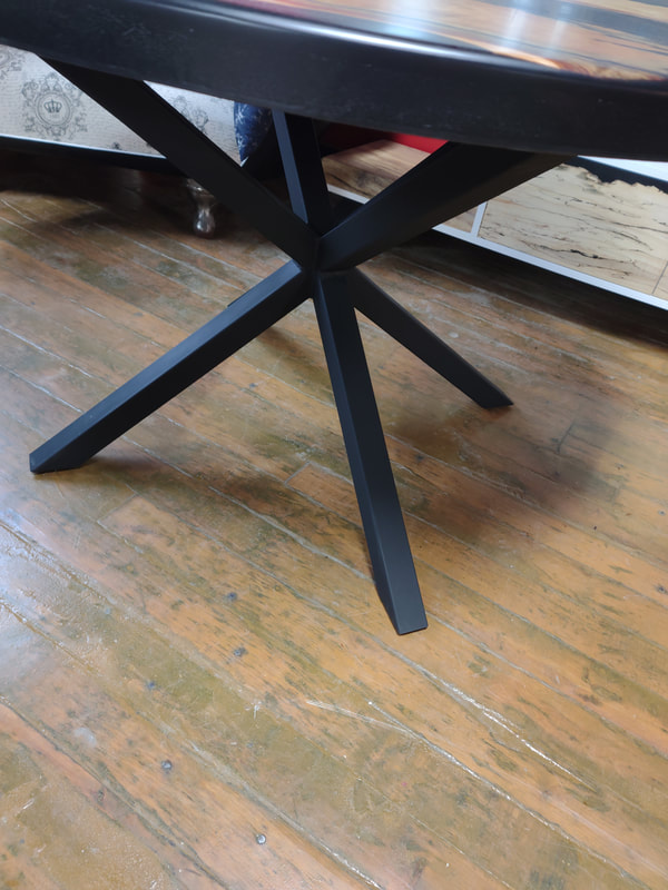 Custom river table, river table with metal base, river table with spider base, epoxy river table, round epoxy table, round epoxy river table, 