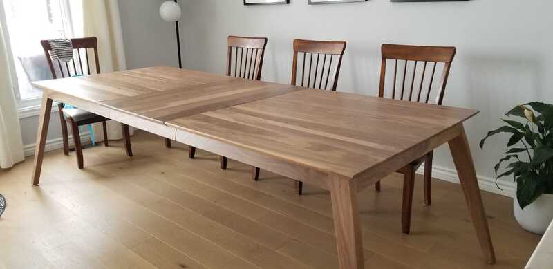 Custom modern furniture, custom modern dining table, custom modern table, modern solid wood table, custom built modern dining table, modern dining tables near me, Mid-century modern dining tables, where to buy a modern dining table, local modern dining tables, custom modern wood table